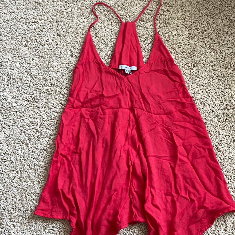 Red/coral womens tank